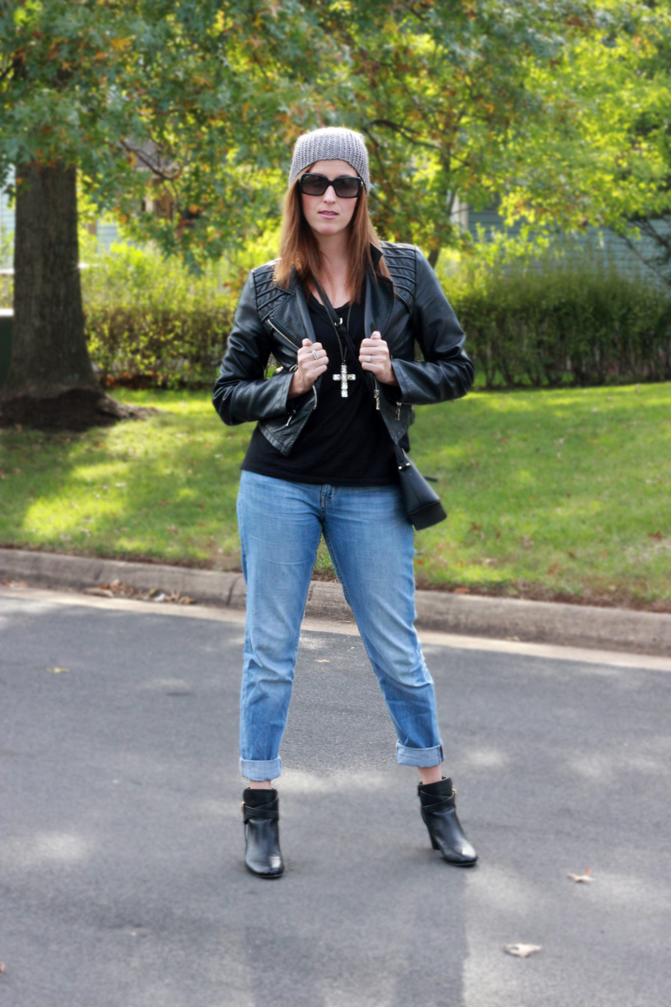 Stylish Saturday: Leather And Jeans