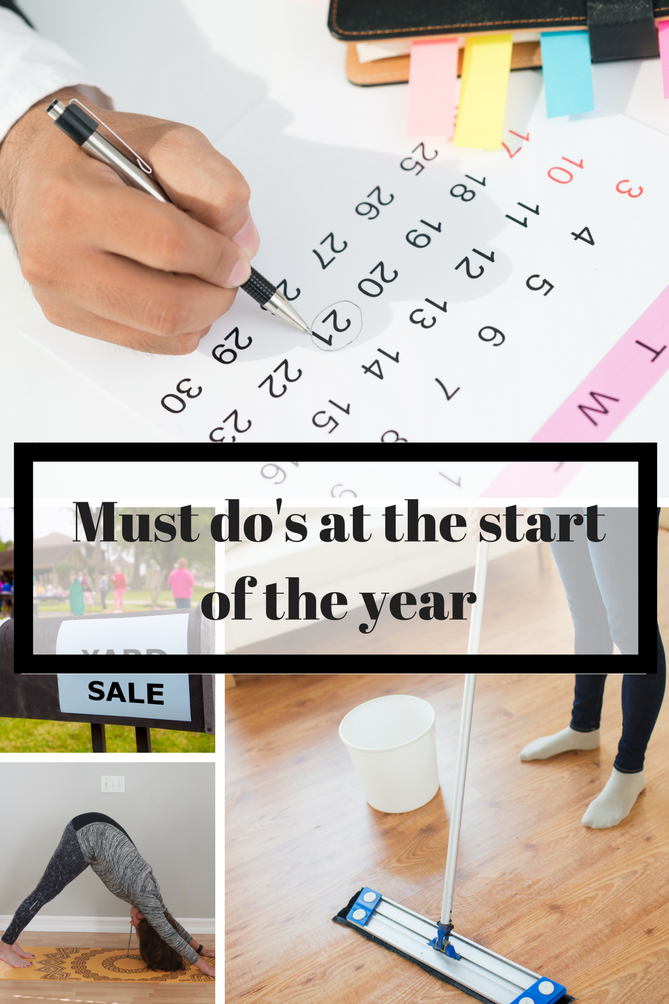 Must Do’s At The Start Of The Year