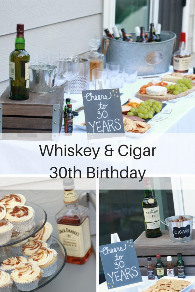 The perfect 30th birthday for a man with whiskey and cigars. - Whiskey And Cigar 30th Birthday Party by popular Los Angeles lifestyle blogger The Fashionista Momma