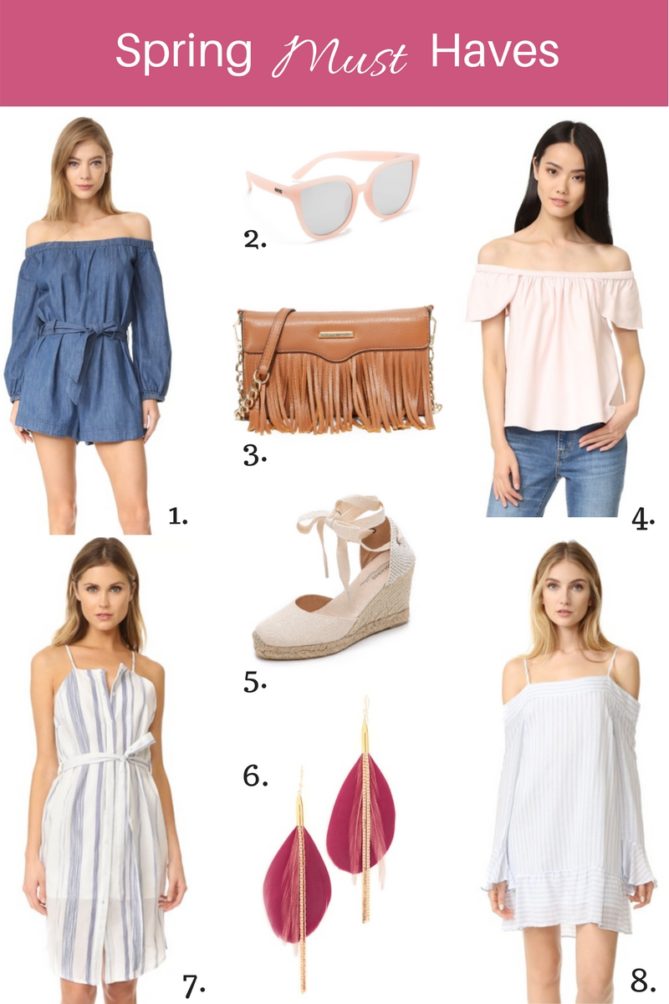 spring and summer must have items for your wardrobe.