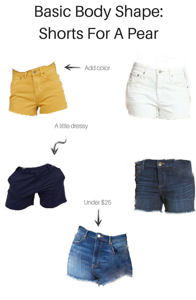 Basic Body Shapes: The Best Shorts For A Pear Shaped Girl