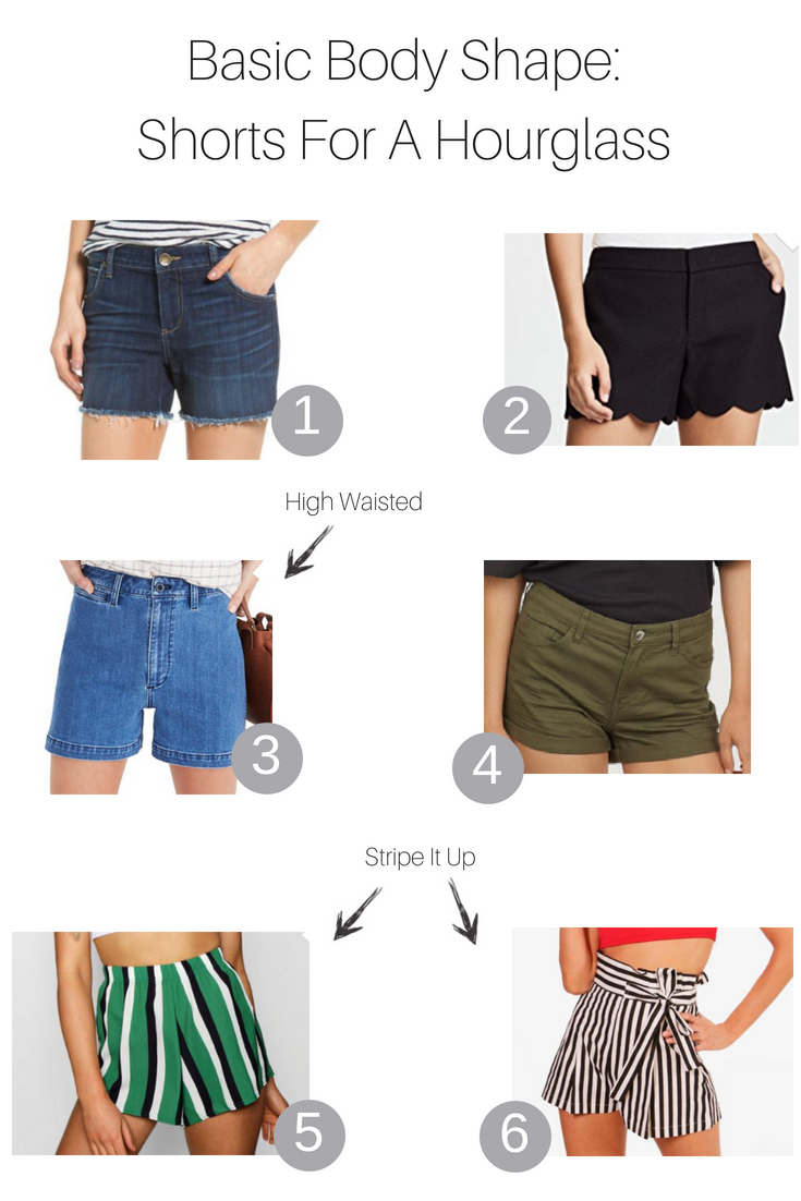 Basic Body Shapes - Shorts For An Hourglass featured by popular Los Angeles fashion blogger, The Fashionista Momma