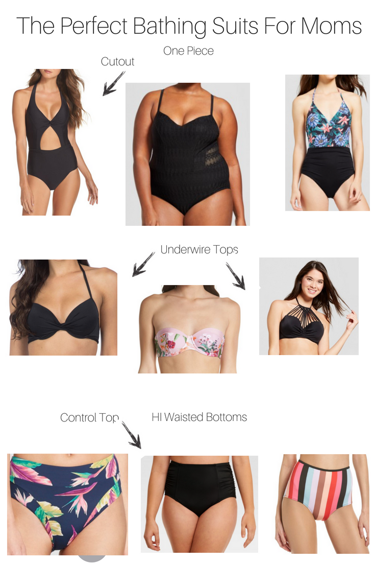 The Perfect Bathing Suits For Moms featured by popular Los Angeles fashion blogger, The Fashionista Momma