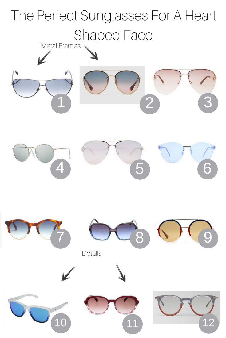 Sunglasses for an Inverted Triangle Face Shape | The Fashionista Momma