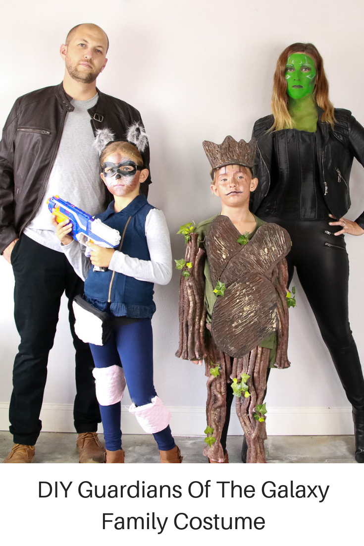 The ultimate DIY Guardians of the galaxy family costume.