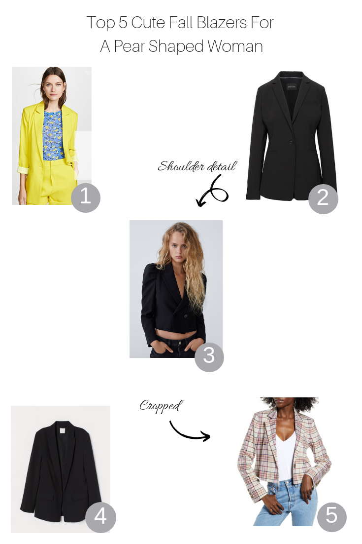 Top 5 Cute Fall Blazers for the Pear Shaped Woman 