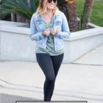 5 Key Tips To Nail Athleisure Style featured by popular US Style Blogger, The Fashionista Momma, woman wearing leggings and a camo shirt.