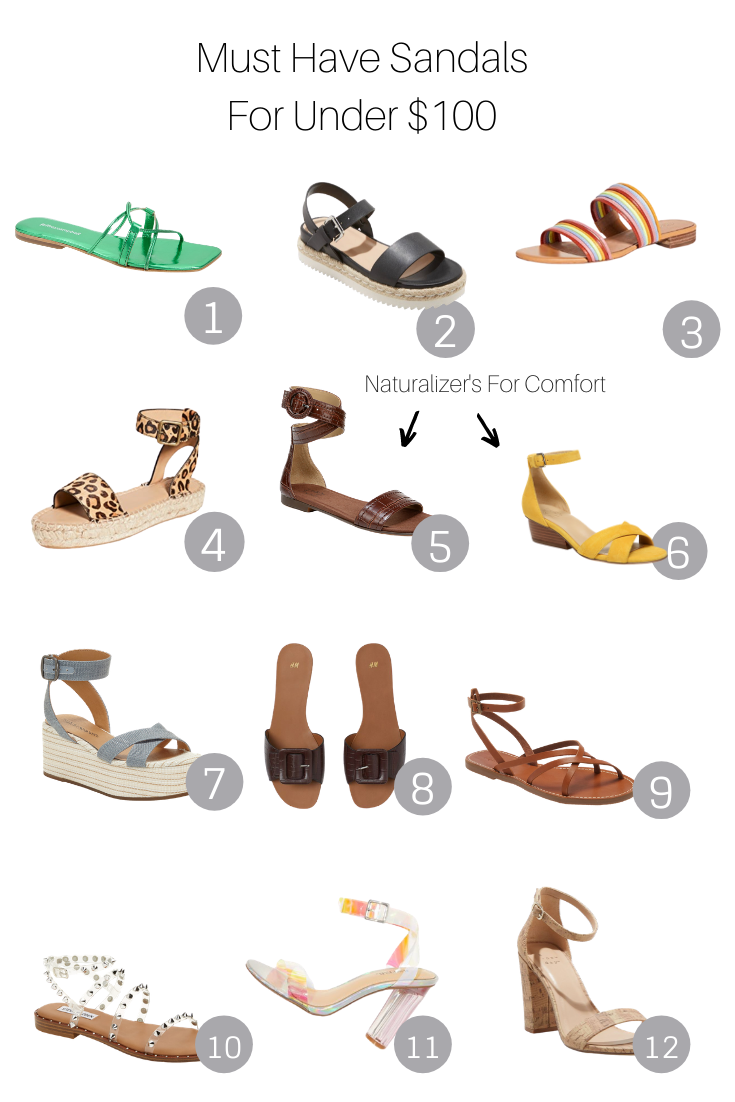 Must Have Sandals  For Under $100