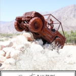 Best Day Trips From San Diego featured by Top US Travel Blog, Style & Wanderlust; Jeep Statue in Borrego Springs.