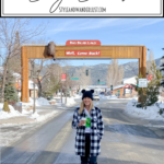 24 Hours In Big Bear featured by Top US Travel Blog, Style & Wanderlust; woman standing in downtown Big Bear.
