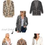 Leopard Print Cardigan For The Rectangle Body Shape