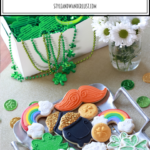 The Perfect Family St. Patrick's Day party featured by Style & Wanderlust, popular US Party Blogger; custom sugar cookies and candy platter.