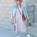 Top US Style Blogger, Style And Wanderlust shares her Spring Fashion Favorites: Shopbop Knit Sweater Dress. Top US Style Blogger, Style And Wanderlust; woman wearing a dress and hat.