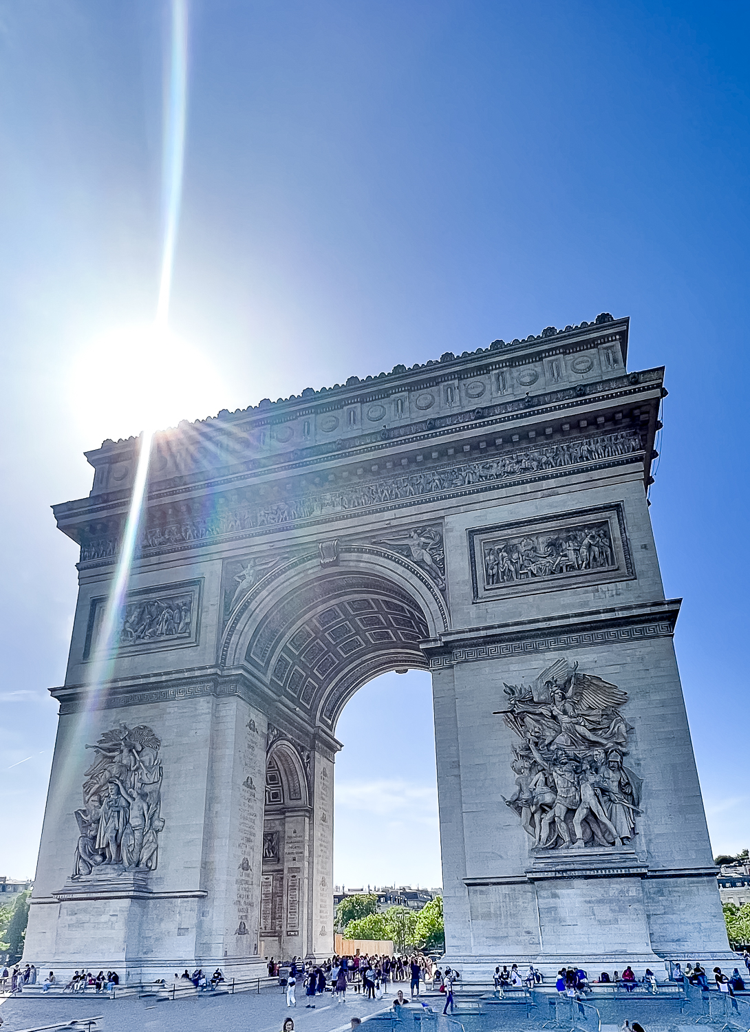 Pacific Globetrotters, budget family travel blog, shares 5 day itinerary in Paris with kids. Arc De Triomphe